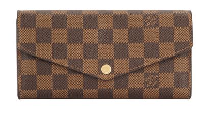 Louis Vuitton Damier Ebene Sarah Wallet, front view